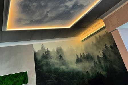 Designtapete und Oberflächengestaltungen im Showroom waldRAUM17