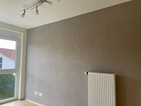 Beispiel Lehmputz in einem Raum