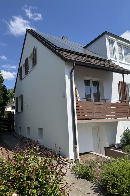 Fassadendämmung WDVS an einem älteren Gebäude